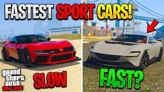 Top 10 FASTEST SPORT CARS In GTA Online (Updated)