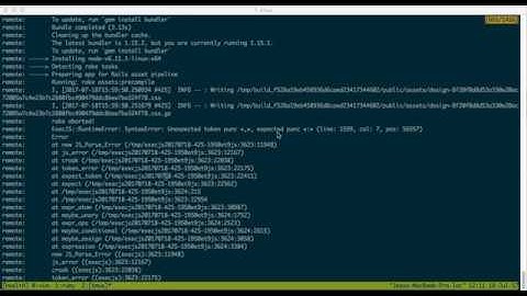 ExecJS::RuntimeError: SyntaxError: Unexpected token punc