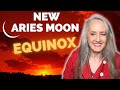 New Moon in Aries at 29°  - Equinox - Pluto in Aquarius