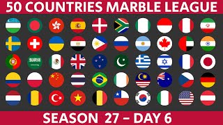50 Countries Marble Race League Season 27 Day 6/10 Marble Race in Algodoo