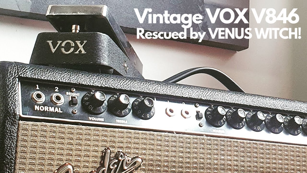 Amazing Vintage VOX V846 Wah Rescued by VENUS WITCH
