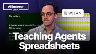 Teaching Coding Agents to do Spreadsheets - Nuno Campos, Witan Labs
