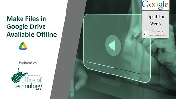 Make Files in Google Drive Available Offline