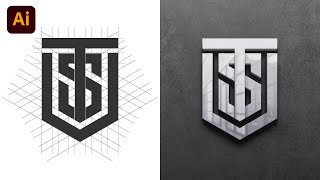 How To Create a Professional Letter Logo Design illustrator | Adobe illustrator Tutorial