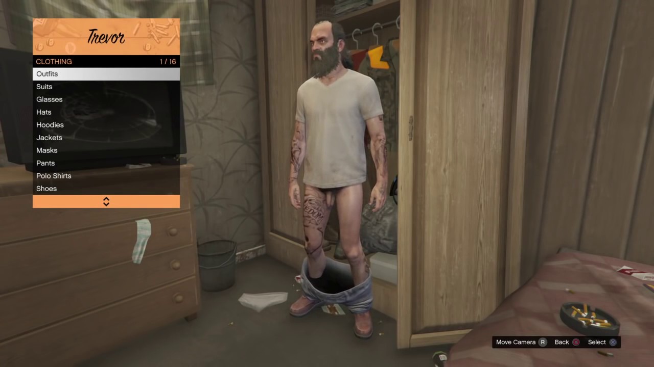 Grand Theft Auto V - Trevor is naked glitch 3 - YouTube.