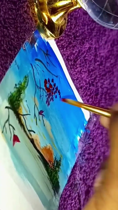 easy 15 minutes art 🌿✨#shorts#diy             #panting##artist #drawing #artline #music