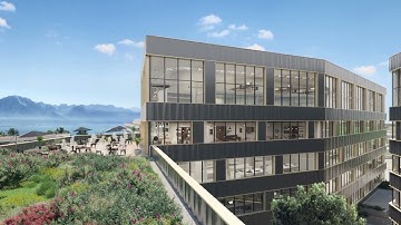 Arginine, Valine and Trypto buildings at Biopôle (Lausanne, Switzerland)