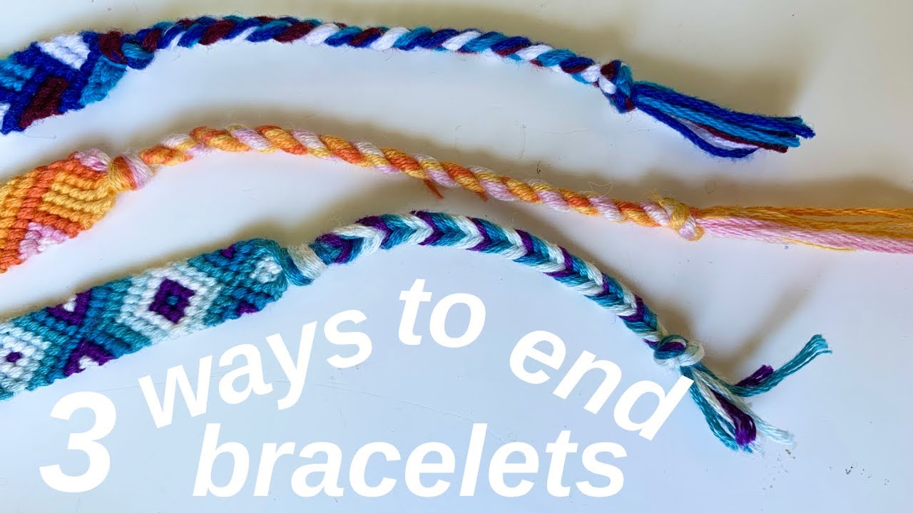 bordered braided stitch bracelet tutorial (beginner) || friendship bracelets  - YouTube