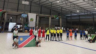 Namibia 2 vs 5 Tanzania.  Full game Highlight CAF futsal Qualifiers. From Namibia,Windhoek.