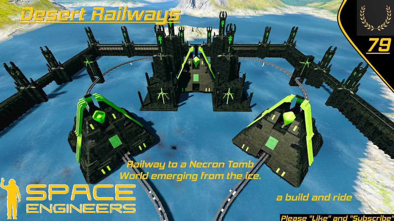 Space Engineers : Necron Tomb Worlds Emerges from the Ice : Desert Rail ...