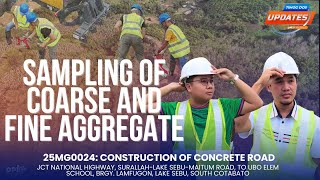 Sampling of Coarse and Fine Aggregate - QUALITY ASSURANCE SECTION
