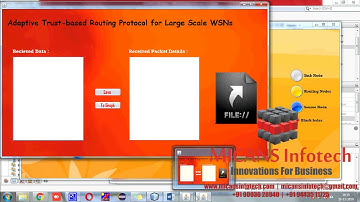 Adaptive Trust-based Routing Protocol for Large Scale WSNs JAVA PROJECT  IEEE 2019-2020