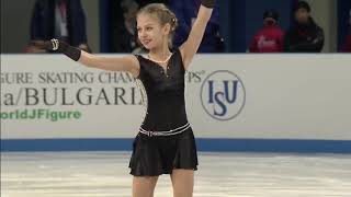 Alexandra Trusova - Short Program | World Jr Championships 2018