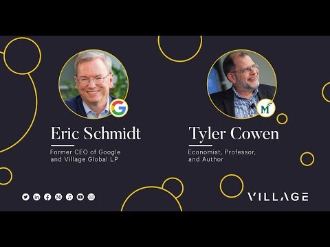 Eric Schmidt & Tyler Cowen on The Future of Technology & Society