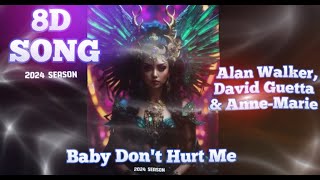 Alan Walker, David Guetta & Anne-Marie - Baby Don't Hurt Me   #8D MUSIC headphones #8dmusic #8dmusic