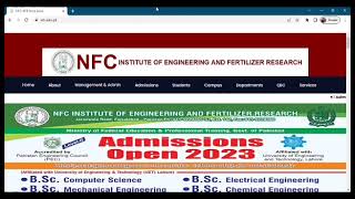 How to apply online to NFC-IE&FR, Faisalabad | with complete proceeder| screenshot 5