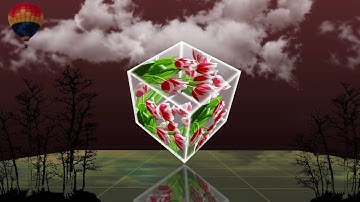 3D Translucent Cube Effect + Reflection - created w/ after effects