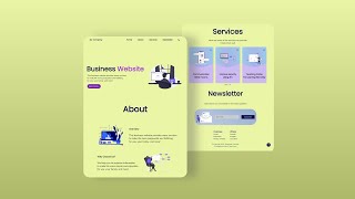  Full Responsive Business Website Template Using HTML, CSS & Javascript | Company Website Template