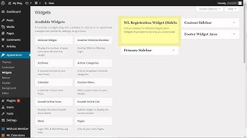 Wishlist Registration Widget Plugin Tutorial (All Versions)