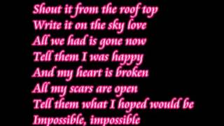 Download lagu Impossible Shontelle lyrics 10 HOURS Impossible Shontelle lyrics 10 HOURS