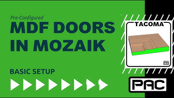 PRE-CONFIGURED MDF DOORS IN MOZAIK - Basic Setup