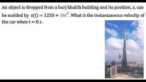 How to find Instantaneous Velocity using Derivatives - Problem 1