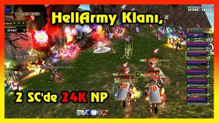 Knight Online PK | HellArmy Klanı,  2 SC'de 24K NP