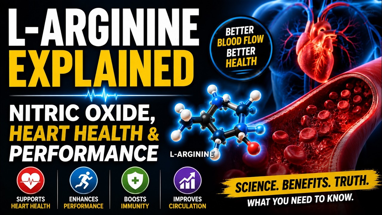 L-Arginine Explained | Nitric Oxide, Heart Health & Performance