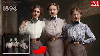 Vintage Portraits of Beautiful Women Brought to Life | Library of Congress | 1800s 1900s