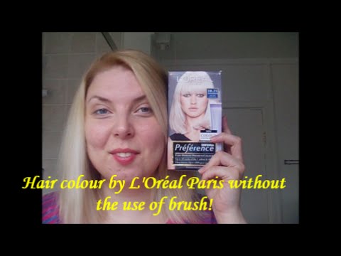 Hair colour by L'Oréal Paris without the use of brush 