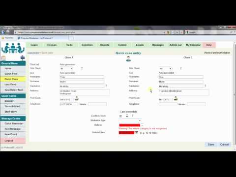 Progress Mediation Screencast - Quick Client