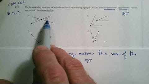 CPM CC2 Section 8.3.2 #8-75 (Angle classifications)