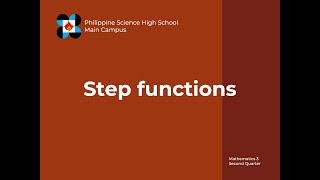 11 Step functions