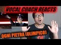 Vocal Coach REACTS to Ogni Pietra (Olimpico) -迪玛希 Dimash Димаш ,29/06 ARNAU concert FANCAM