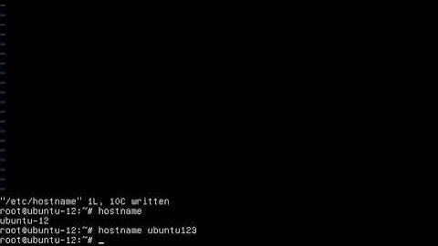 Change hostname in ubuntu server 12.04 without restart.