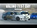 Backstage of valino tires test day