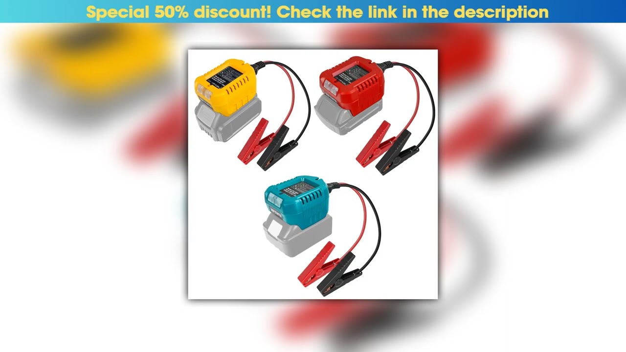 New Arrival 10AWG Jumper Starter Adapter for Dewalt/Milwaukee/Makita 18V 20V Battery Portable Car J