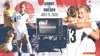 Wnt Vs Sweden Uswnt Classics Replay - July 15 2006