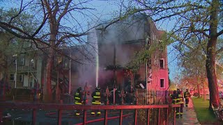 Fire destroys porch of vacant building in East Garfield Park
