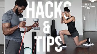 10 Home Workout HACKS and TIPS: For All Fitness Levels!