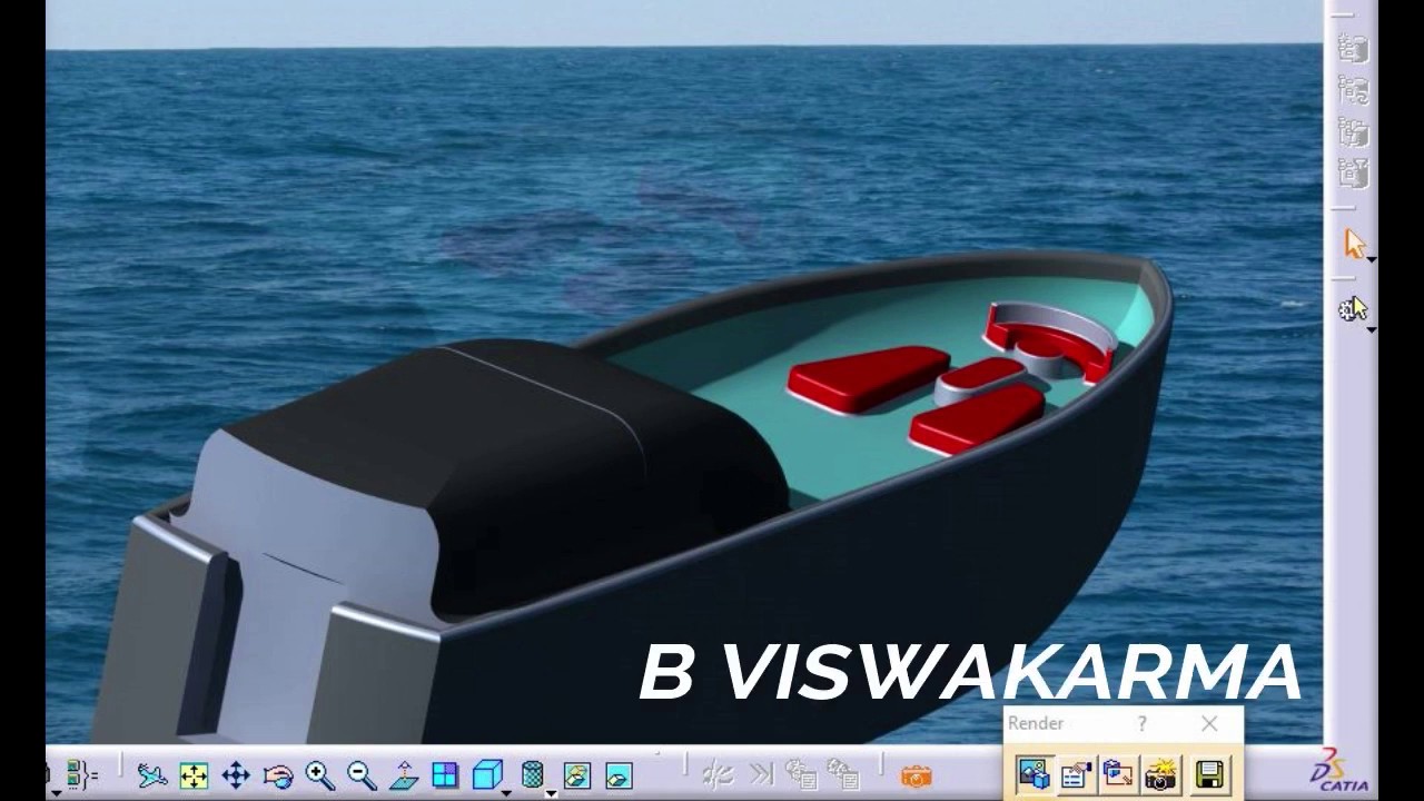 Speed boat design in catia B Vishwakarma catia v5 ...