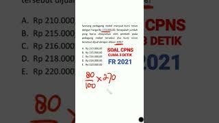 SOAL TIU CPNS SESUAI FR 2021 - CPNS 2023