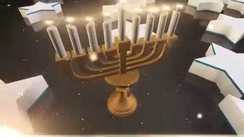 AE CS4 Template 3D Menorah After Effects