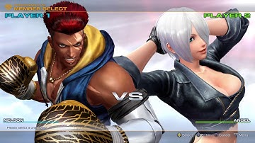 KOF XIV Nelson Vs Level 4 CPU Angel (3-Round Special)