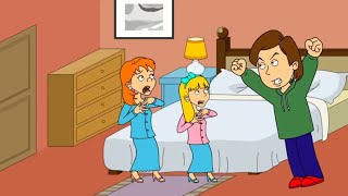 Boris talks backwards to Caillou