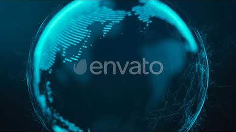 Digital Planet Rotation Closeup | Motion Graphics - Videohive template