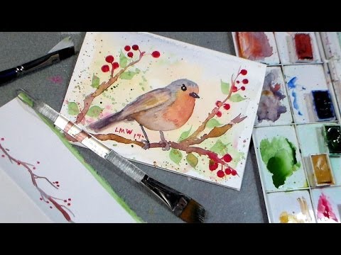 robin watercolor  tutorial  YouTube 