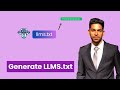 LLMS.txt File | How to Generate an LLMS.txt File