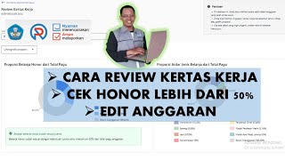 SEBELUM MENGAJUKAN PENGESAHAN CEK REVIEW PROSENTASE ANGGARAN | ARKAS 4.1.0 Part 5