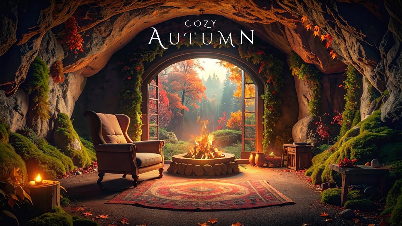 COZY AUTUMN | Relaxing Autumn Ambient Music with Rain - Soothing Soundscape for Relaxation & Sleep